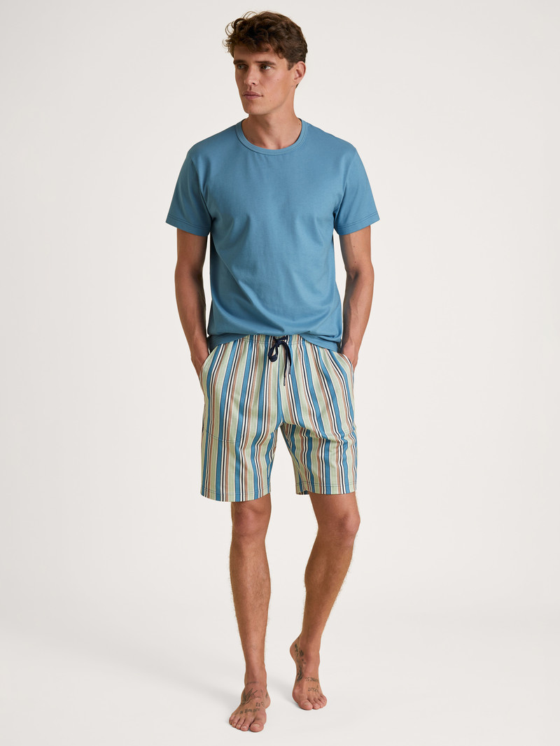 Niagara Blue Calida Rmx Sleep Weekend T-shirt Men Summer Outfits | HSARI-7901