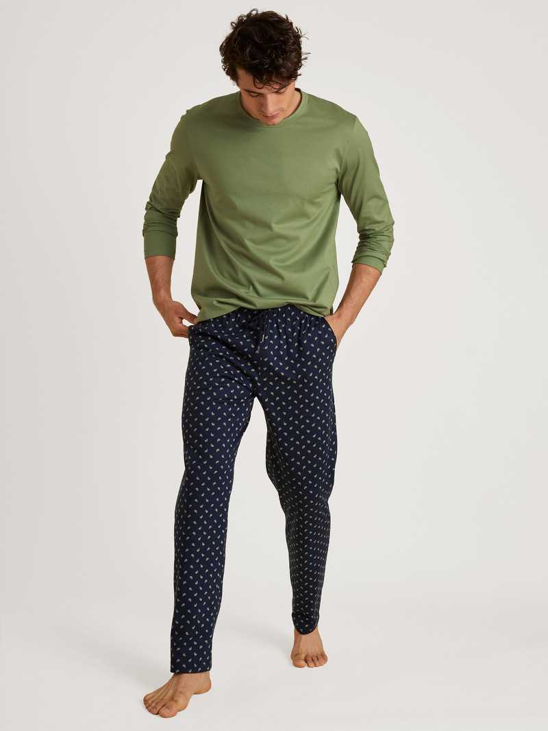 Olive Oil Calida Special Shirt Long-sleeve Men Sleepwear | CKZVQ-8731