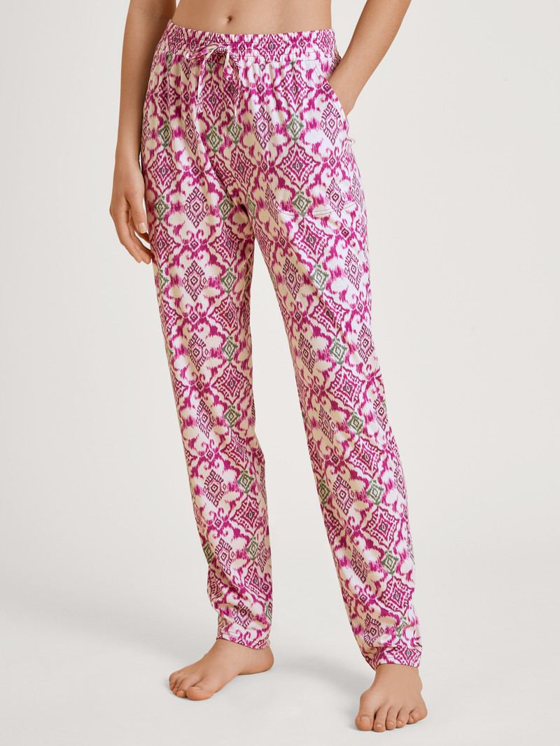 Orchid Flower Calida Favourites Healing Pants Women Sleepwear | RLGFN-0467