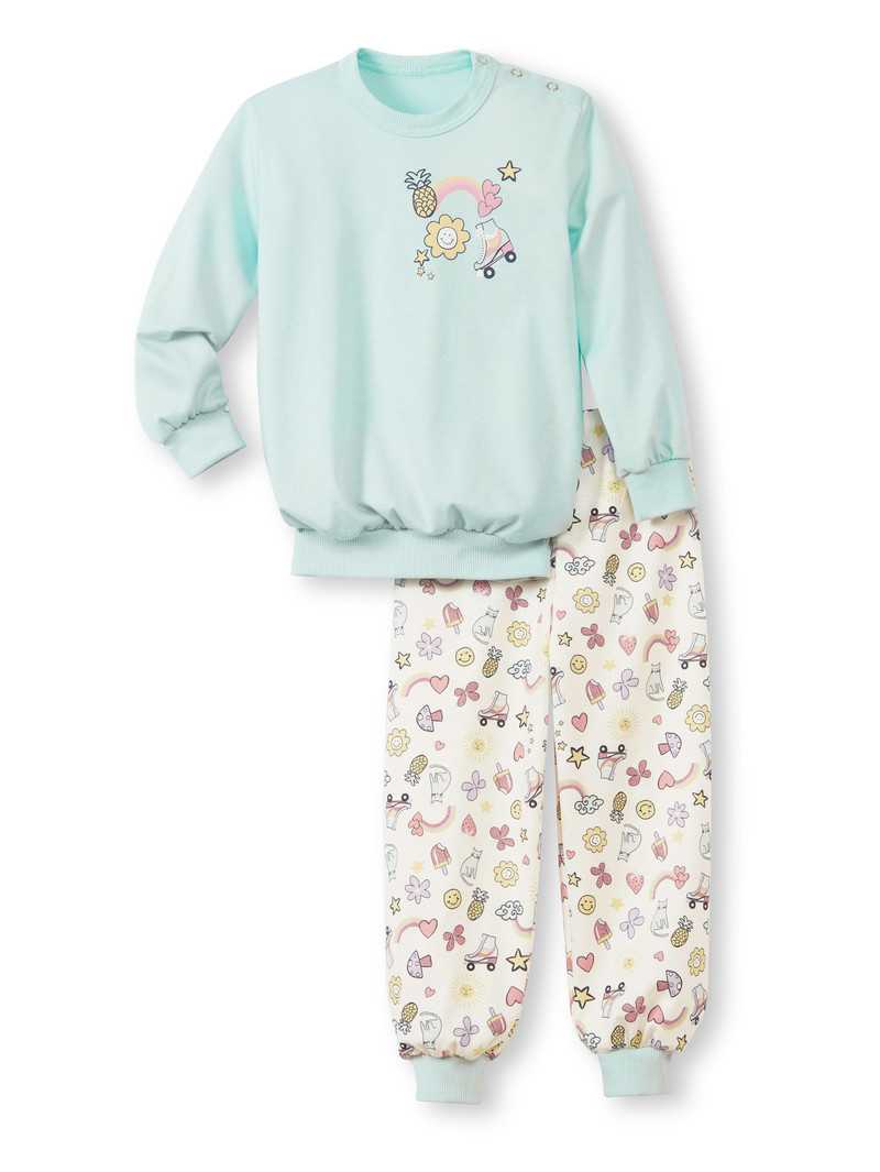 Pastel Blue Calida Toddlers Skates Pyjama With Cuff Kids\' Pyjama | YRVQU-0269