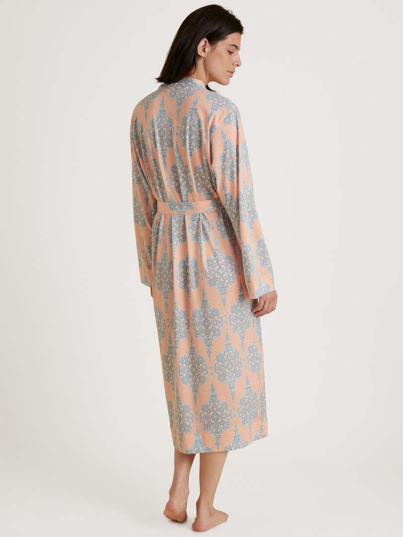 Peach Parfait Calida Favourites Balance Kimono, Length 120cm Women Loungewear | VPLHD-5602