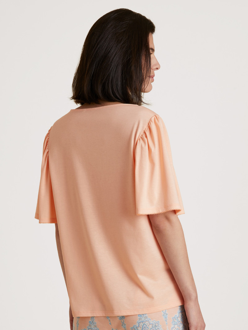 Peach Parfait Calida Favourites Balance Shirt Short Sleeve Women Loungewear | HMRUE-3574