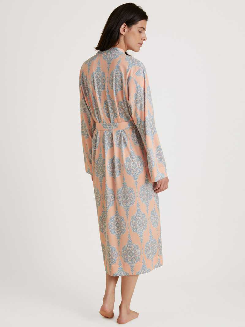 Peach Parfait Calida Favourites Balance Kimono, Length 120cm Women Bathrobes | KQMHG-7801