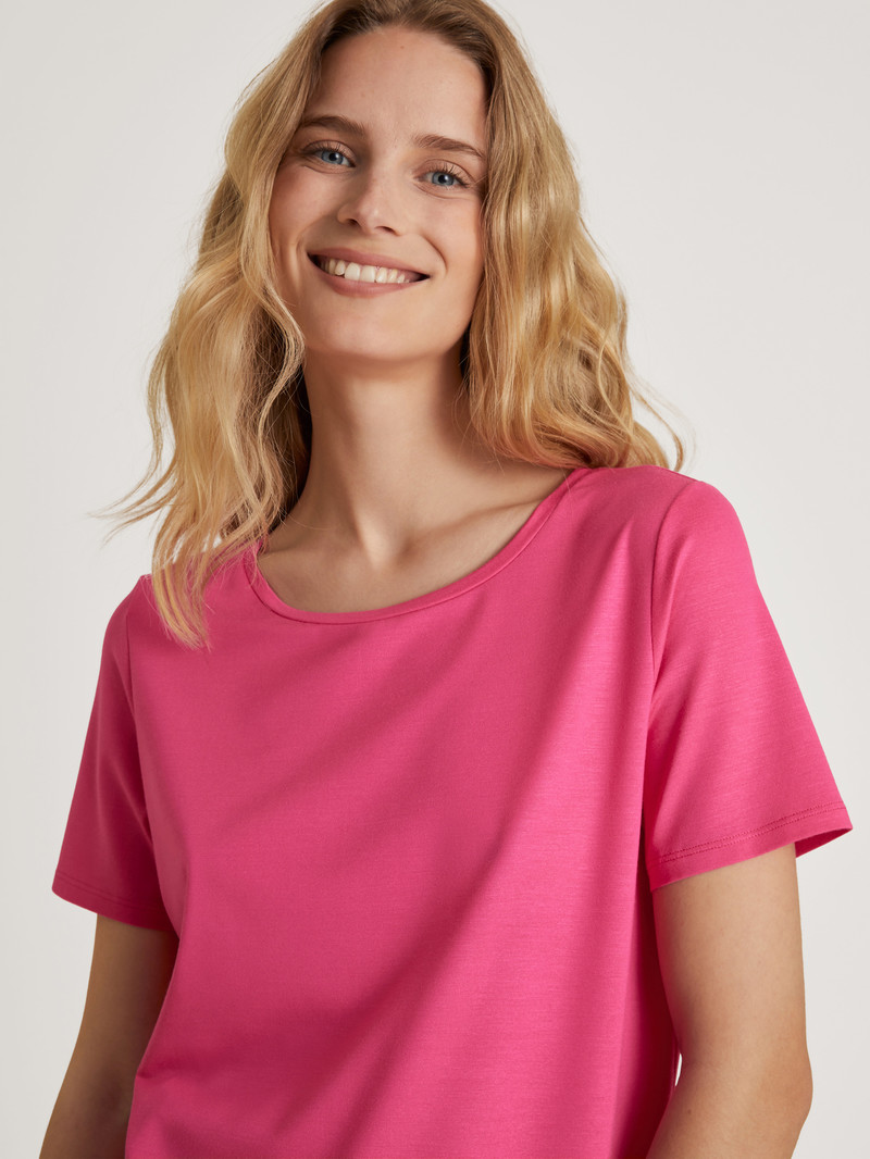 Pink Flash Calida Favourites Serenity Shirt Short-sleeve Women Summer Oufits | PEGLM-1648