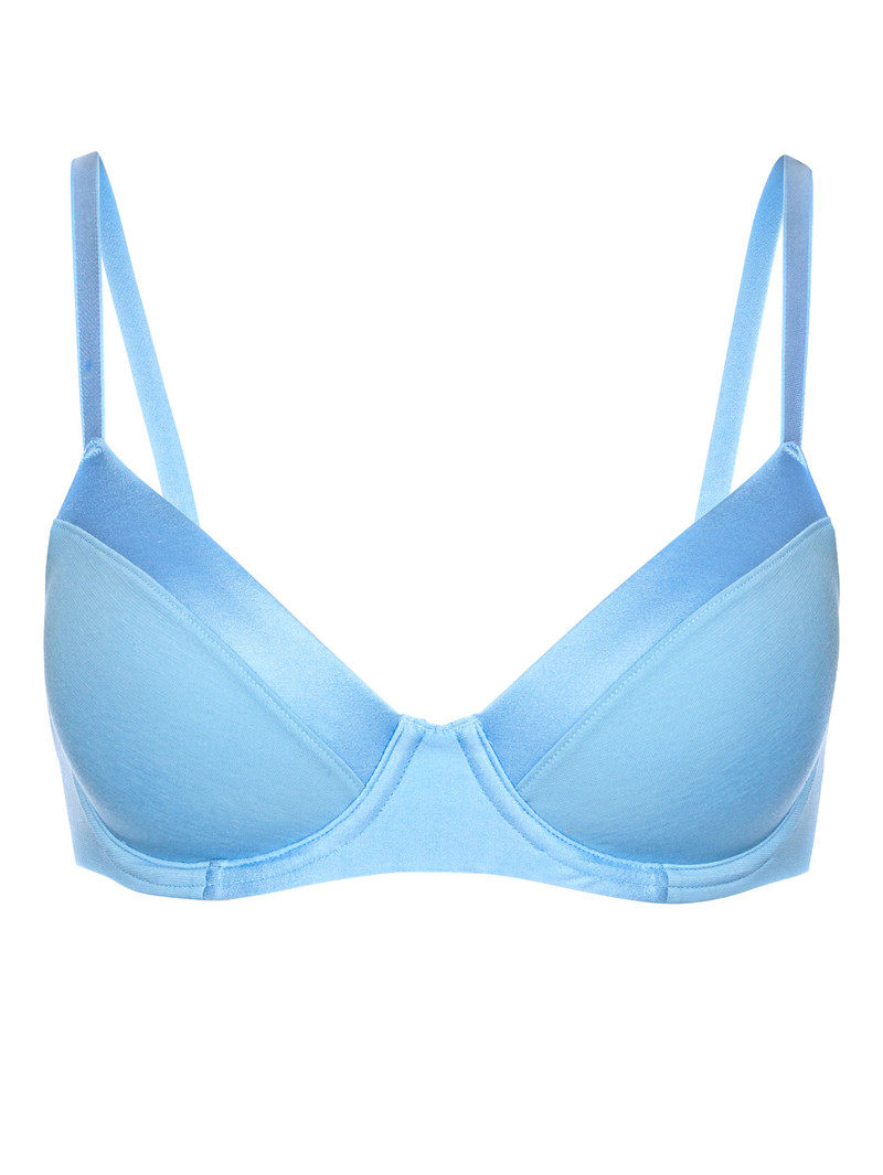 Placid Blue Calida Cate T-shirt Bra Women Underwear | WJGCU-7650