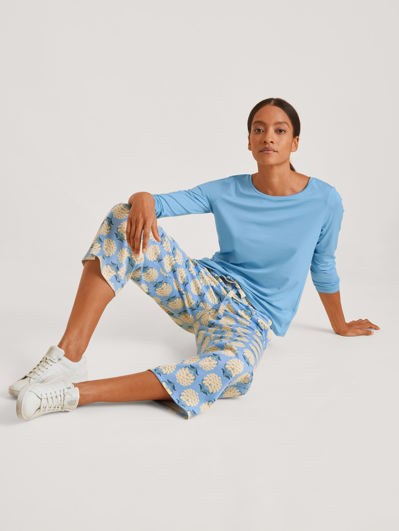 Placid Blue Calida Favourites Paisley 7/8 Pants Women Sleepwear | VCYSD-1602