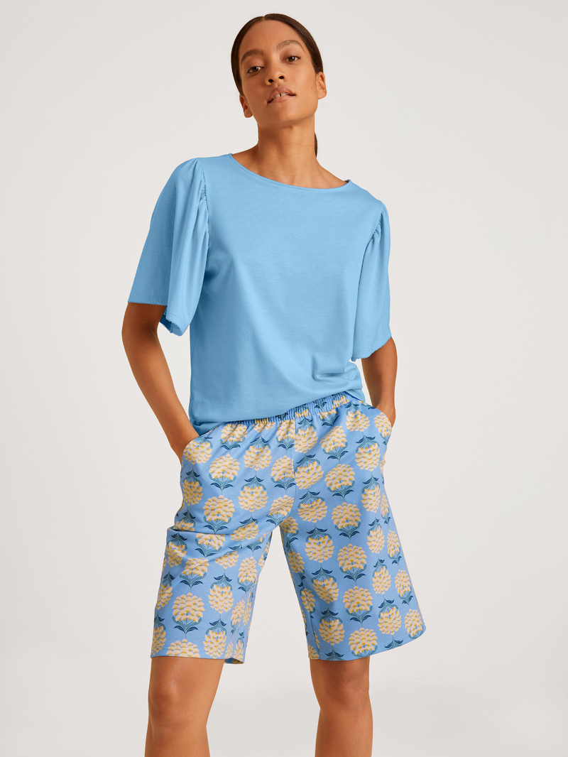 Placid Blue Calida Favourites Paisley Shorts Women Sleepwear | OUYHM-6401