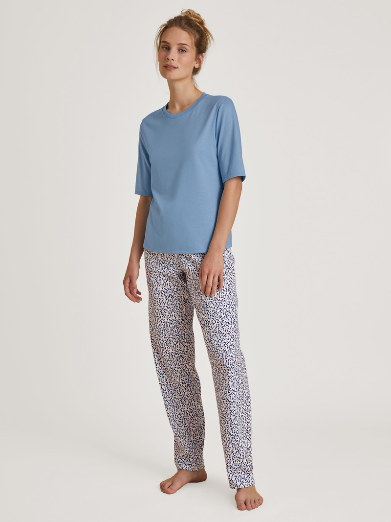 Placid Blue Calida Special Shirt Short Sleeve Women Loungewear | UNSQR-2043