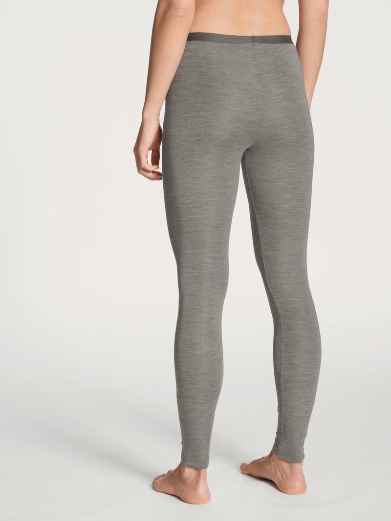 Platin Melé_ Calida True Confidence Leggings Women Underwear | NFESB-5490