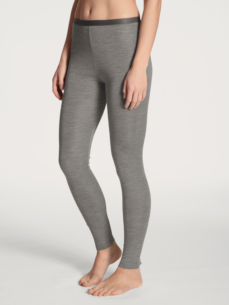 Platin Melé_ Calida True Confidence Leggings Women Underwear | NFESB-5490