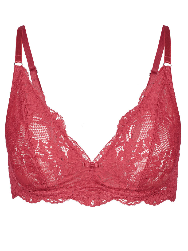 Pomegranate Red Calida Modal Sense Soft Bra Women Underwear | VABGD-9842