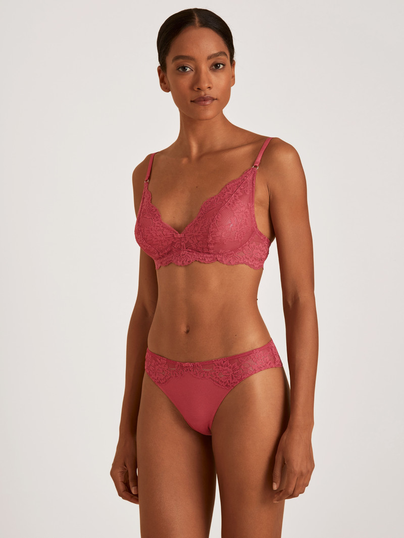 Pomegranate Red Calida Modal Sense String Women Underwear | CPNZJ-5463