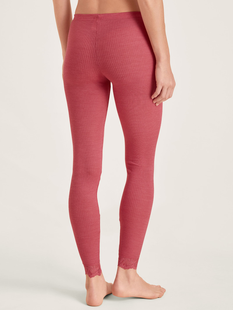 Pomegranate Red Calida Silky Wool Joy Leggings Women Underwear | VFSOM-3916