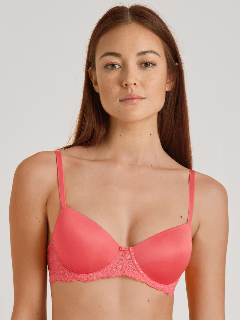 Porcelain Rose Calida Sensual Secrets Underwired T-shirt Bra With Padding Women Underwear | NRSQB-5276