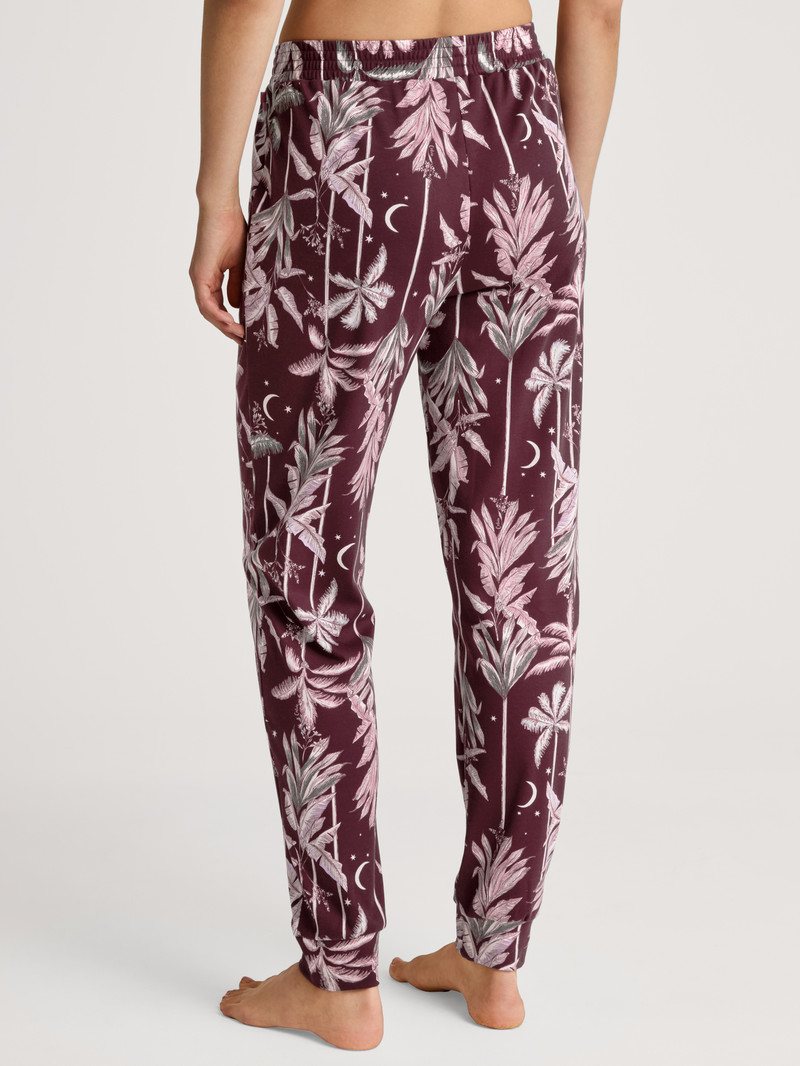 Port Royal Red Calida Favourites Ground Pants With Cuffs Women Sleepwear | TUJDP-0287