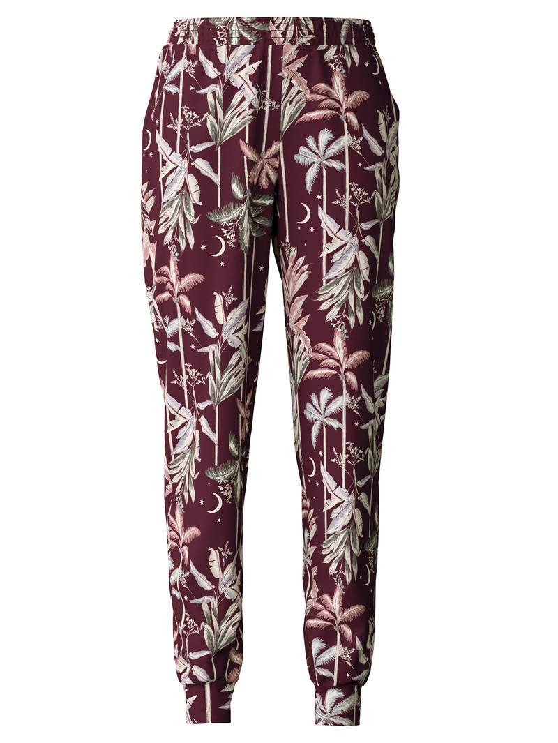 Port Royal Red Calida Favourites Ground Pants With Cuffs Women Sleepwear | TUJDP-0287