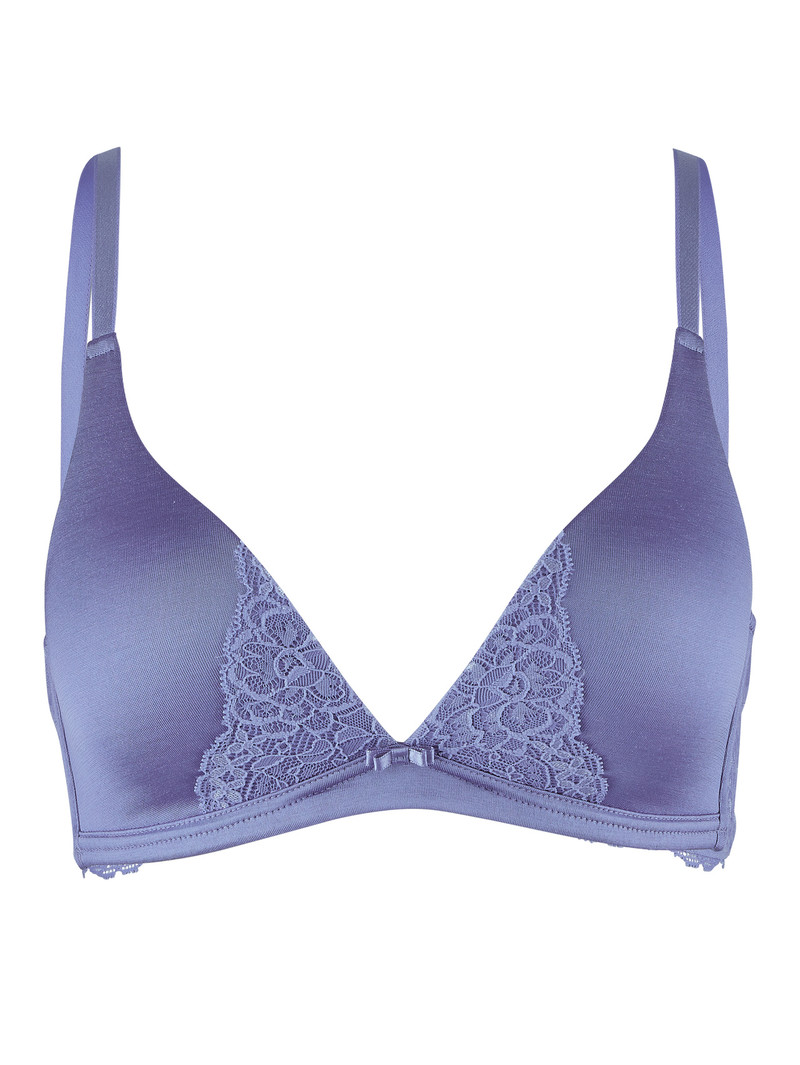 Provence Blue Calida Sensual Secrets Soft Bra Women Underwear | OYRNV-1079