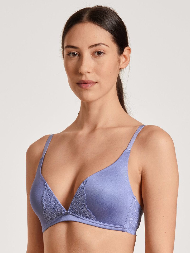 Provence Blue Calida Sensual Secrets Soft Bra Women Underwear | OYRNV-1079