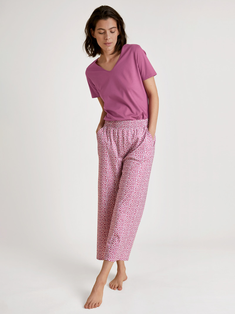 Red Violet Calida Favourites Harmony 7/8 Pants Women Sleepwear | ZBTUJ-5041