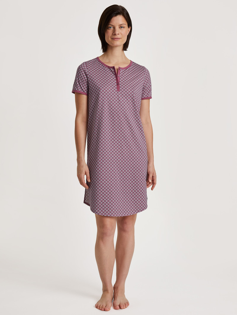 Red Violet Calida Special Nightdress Women Sleepwear | OTGUY-1809