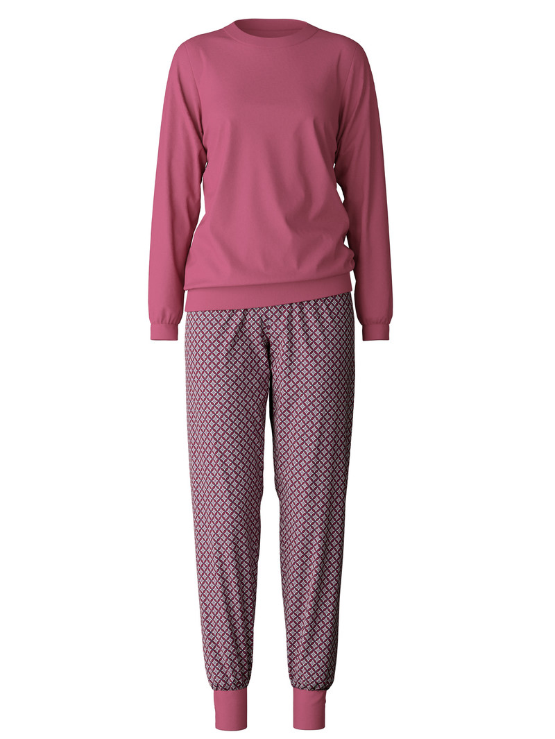 Red Violet Calida Special Pyjama With Cuff Women Sleepwear | WPDYO-9035