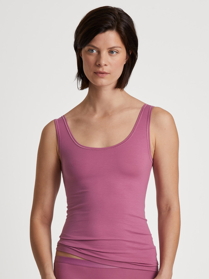 Red Violet Calida Special Tank Top, 2-pack Women Underwear | HQEBL-4379