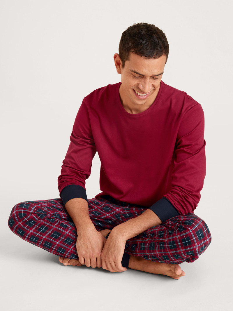 Rio Red Calida Family & Friends Pyjama With Cuff Men Sleepwear | RQMVH-5364