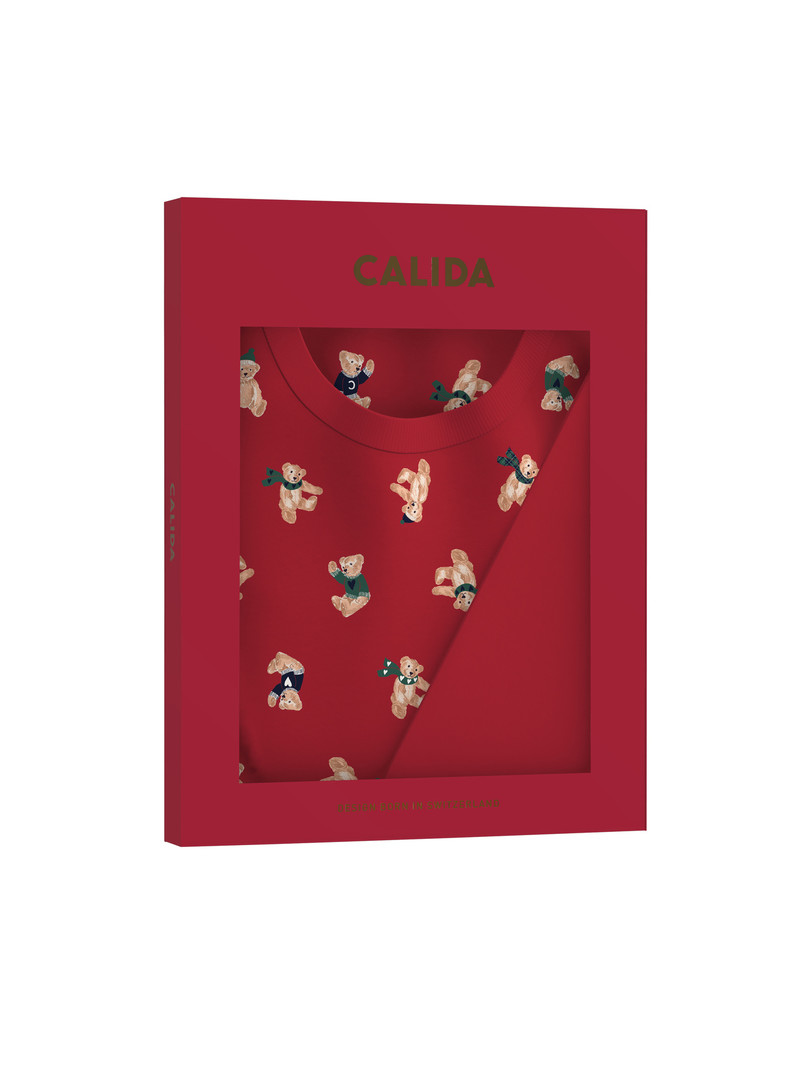 Rio Red Calida Family & Friends Pyjama With Cuff Women Sleepwear | YEGHX-1295