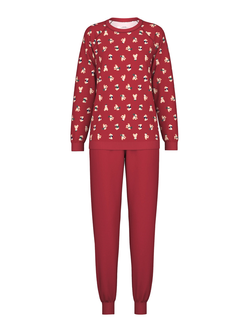 Rio Red Calida Family & Friends Pyjama With Cuff Women Sleepwear | YEGHX-1295