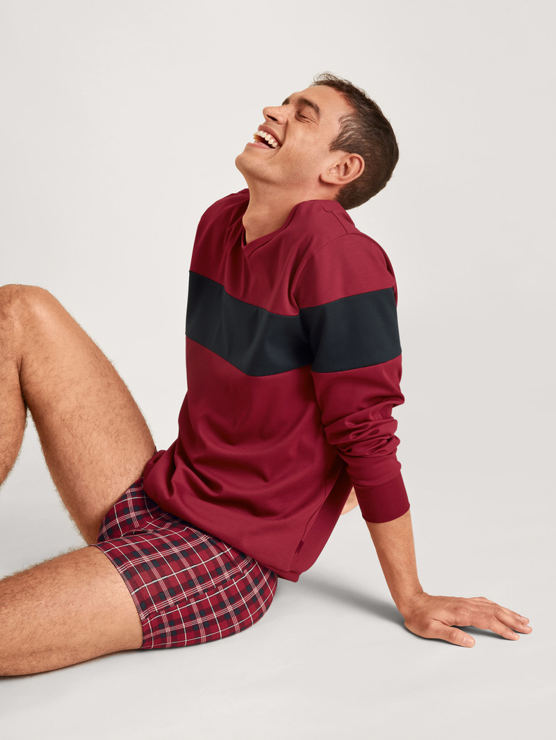 Rio Red Calida Family & Friends Sweatshirt Men Loungewear | FAEOH-6948