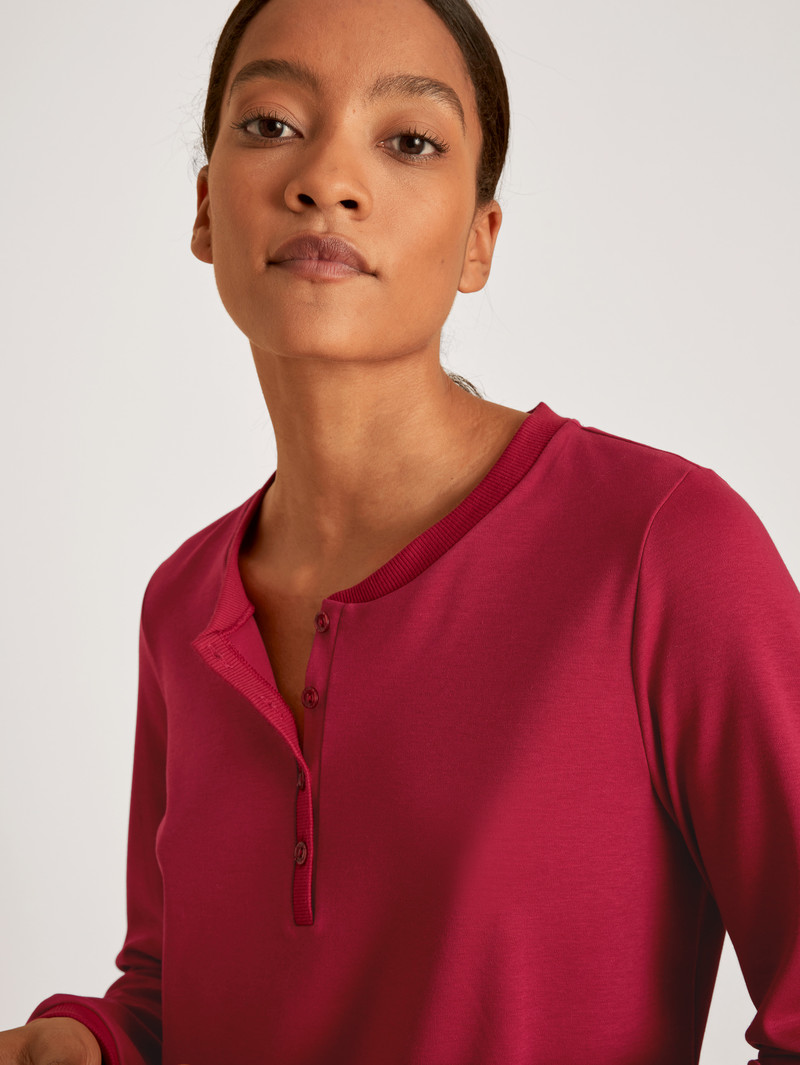 Rio Red Calida Favourites Holidays Shirt Long-sleeve Women Loungewear | MZHKA-8456