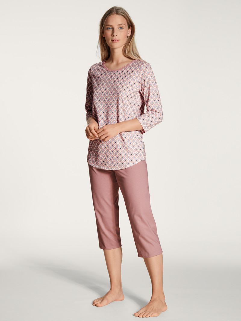 Rose Bud Calida Lovely Nights 3/4 Pyjama Women Sleepwear | QJYNE-3201