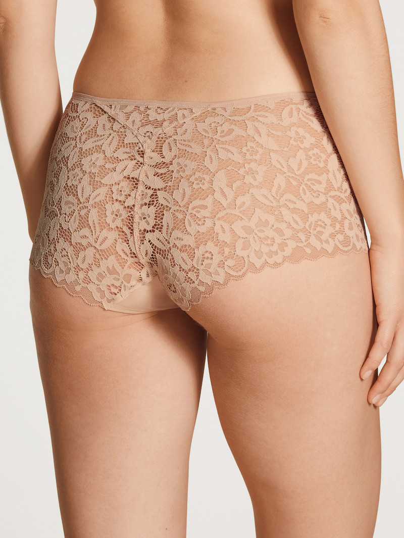 Rose Teint Calida Natural Comfort Lace Shorty Regular Cut Women Underwear | YTRHN-9741