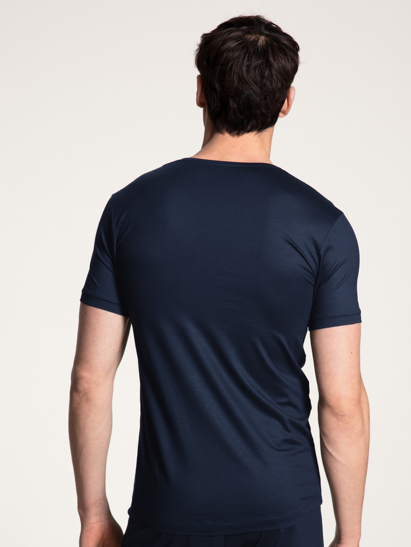 Saphir Blue Calida Circular Day T-shirt, Cradle To Cradle Certified® Men Loungewear | MRFNU-9523