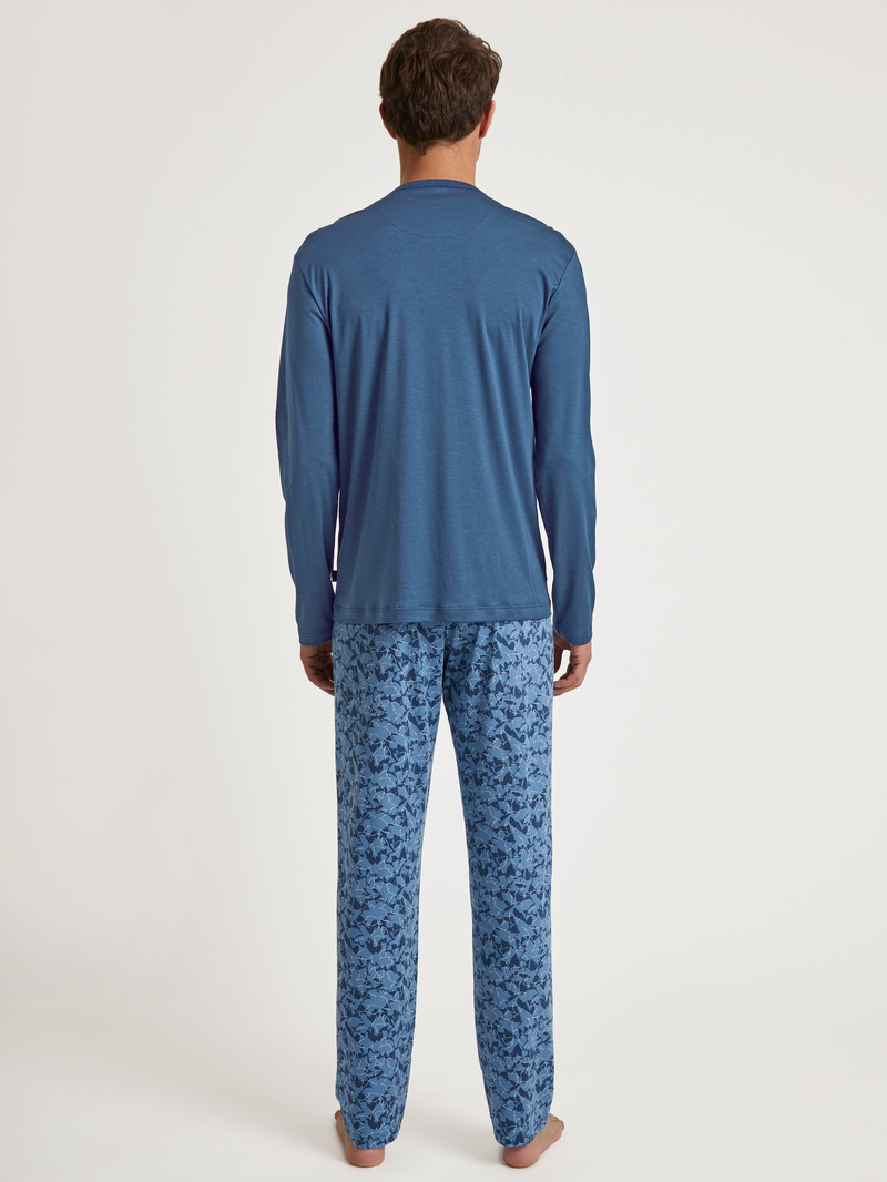 Saragossa Blue Calida Relax Superlight Pyjama Men Sleepwear | DTUFB-6851