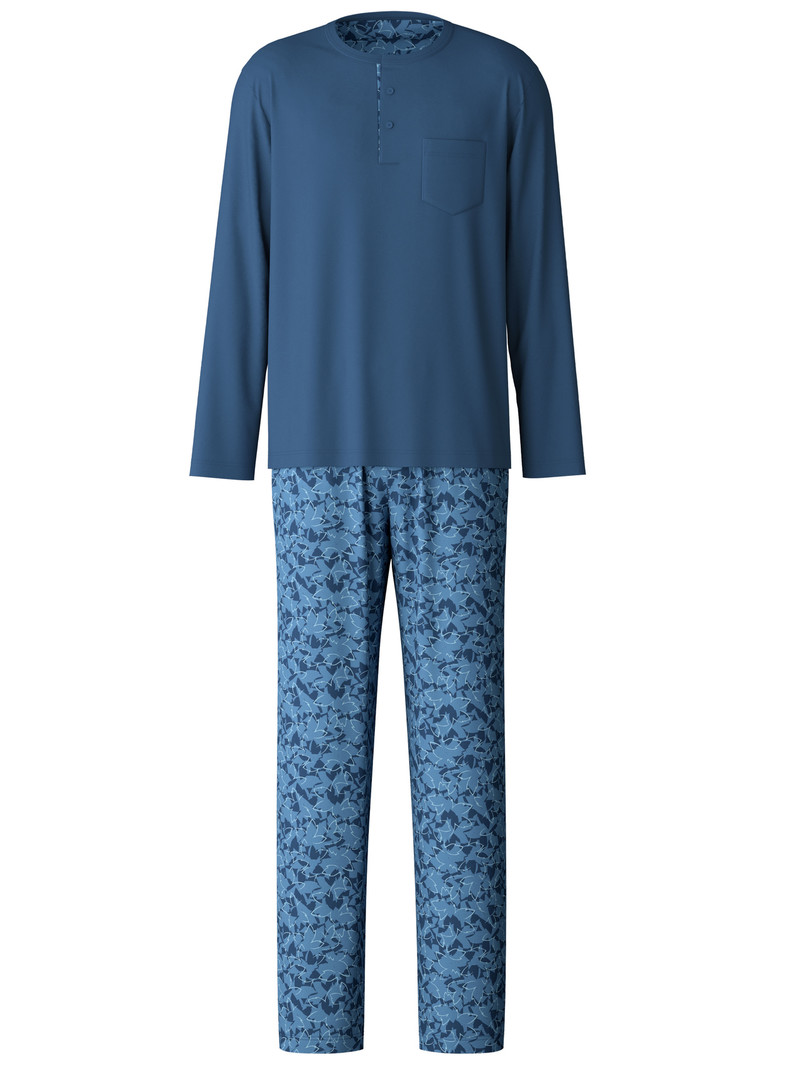 Saragossa Blue Calida Relax Superlight Pyjama Men Sleepwear | DTUFB-6851