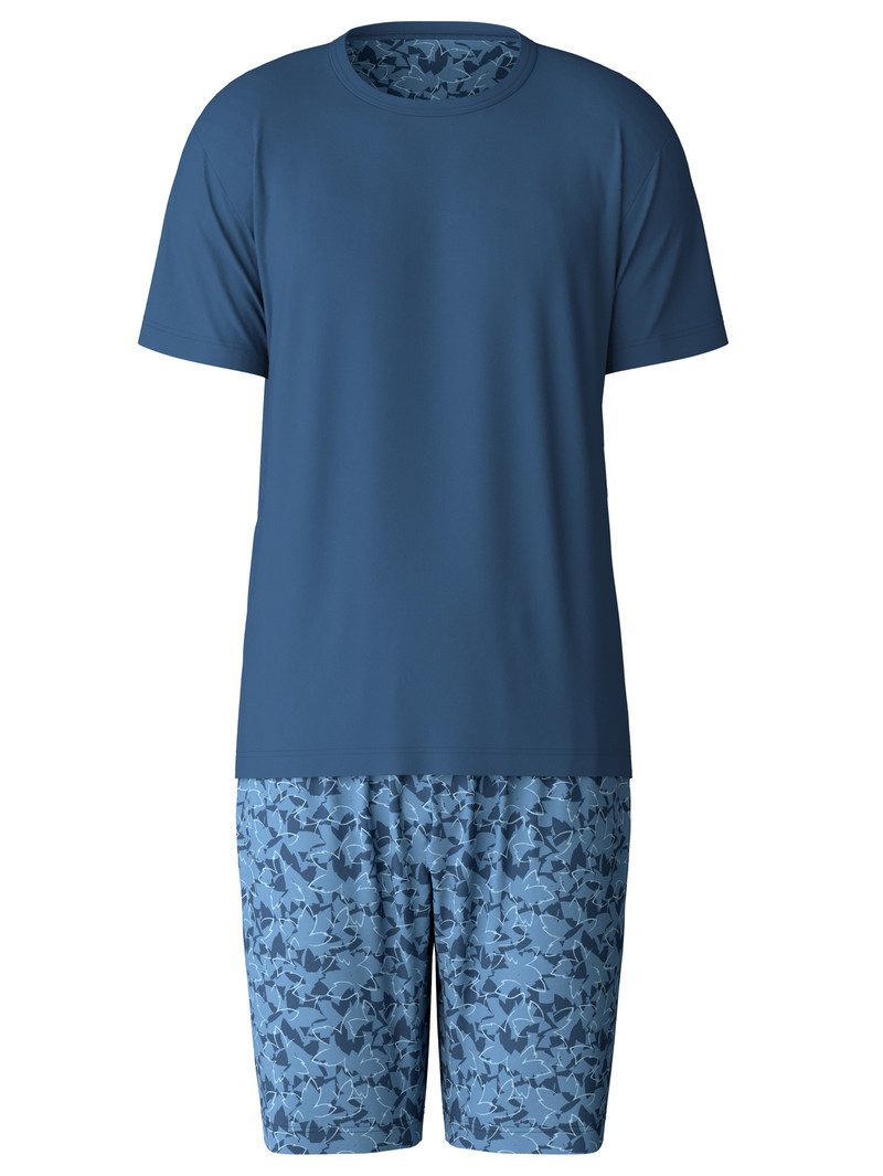 Saragossa Blue Calida Relax Superlight Short Pyjama Men Sleepwear | MUGOK-9384