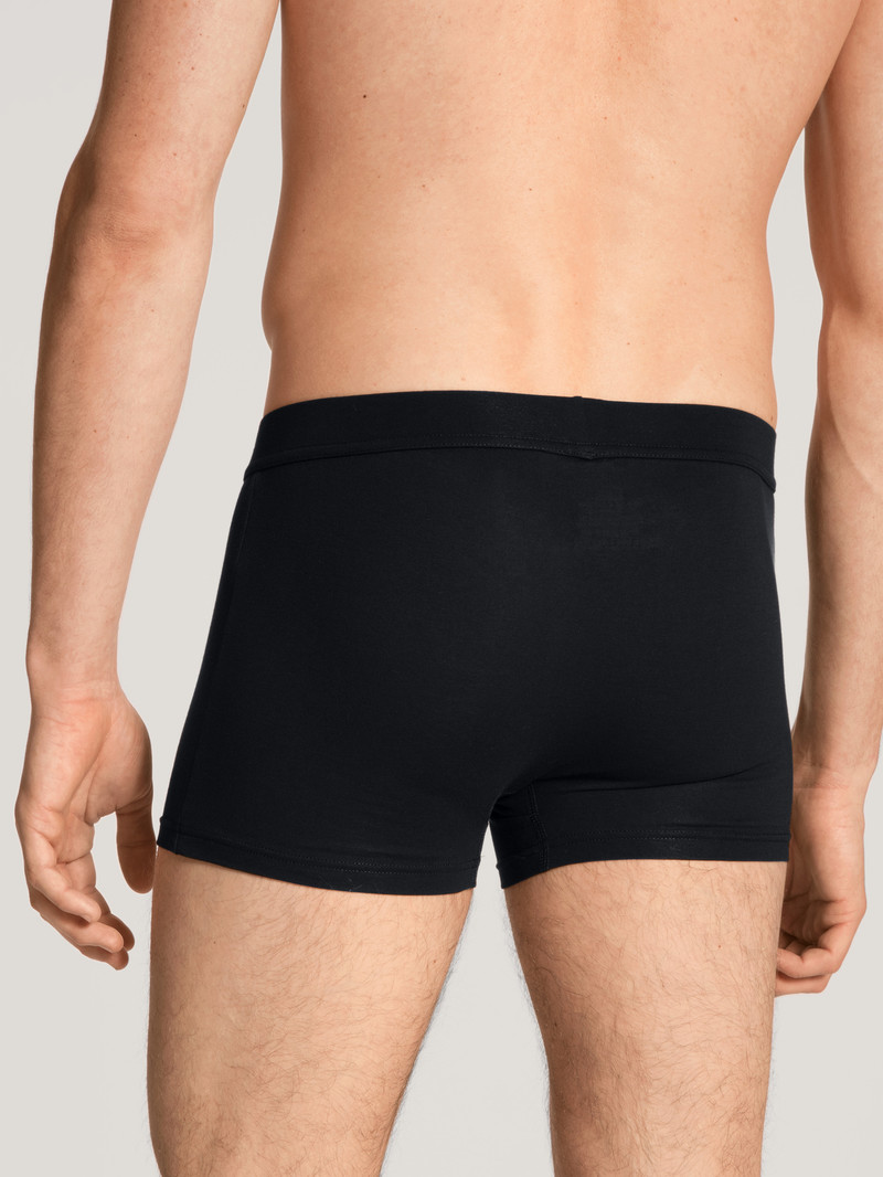 Schwarz Calida Cotton Code Boxer Brief Men Underwear | ACILP-4639