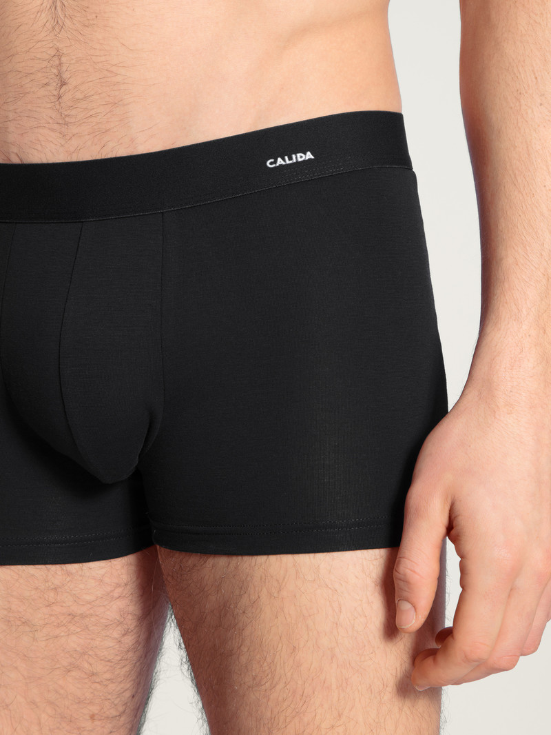 Schwarz Calida Cotton Code Boxer Brief Men Underwear | VFOAQ-9248