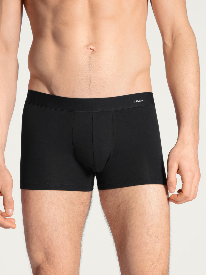 Schwarz Calida Cotton Code Boxer Brief Men Underwear | VFOAQ-9248