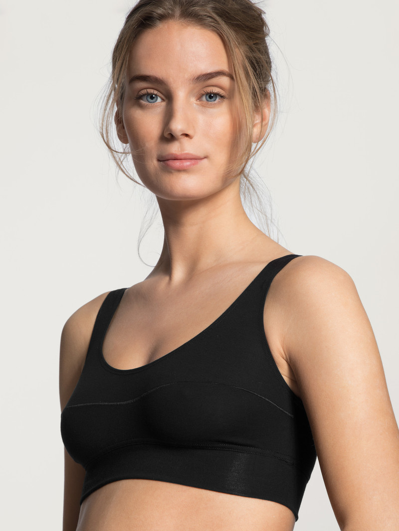 Schwarz Calida Elastic Bustier Women Yoga | WUDBA-7621