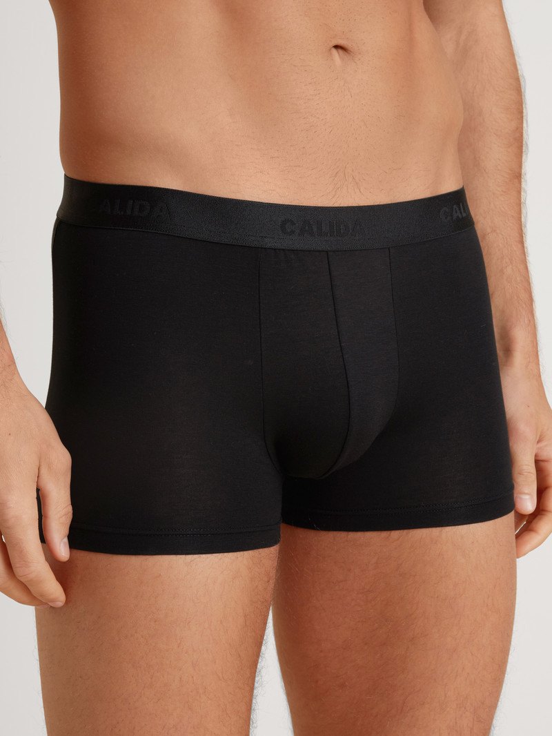 Schwarz Calida Evolution Boxer Brief Men Underwear | PWUAT-5012