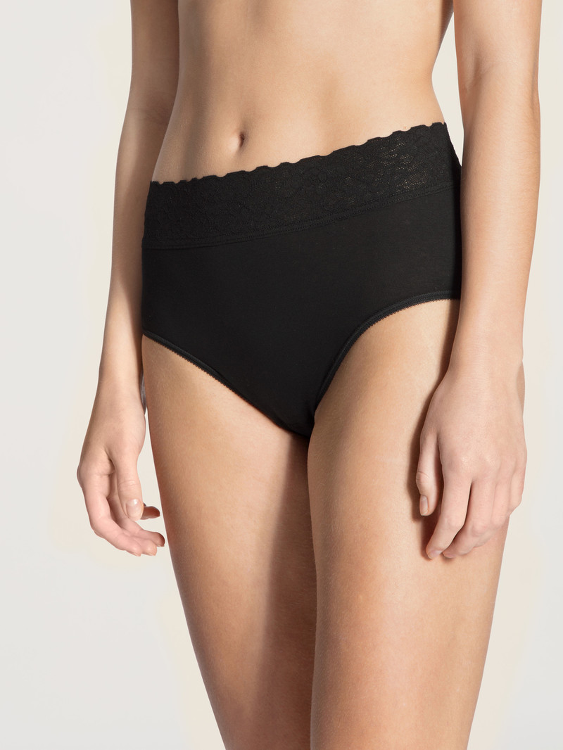 Schwarz Calida Iconics Midi-brief, 2er-pack Women Underwear | ZMXHY-6098