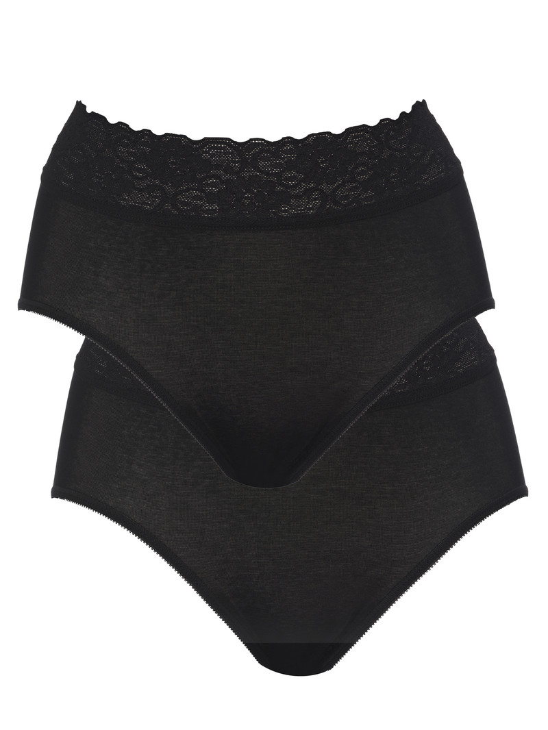 Schwarz Calida Iconics Midi-brief, 2er-pack Women Underwear | ZMXHY-6098