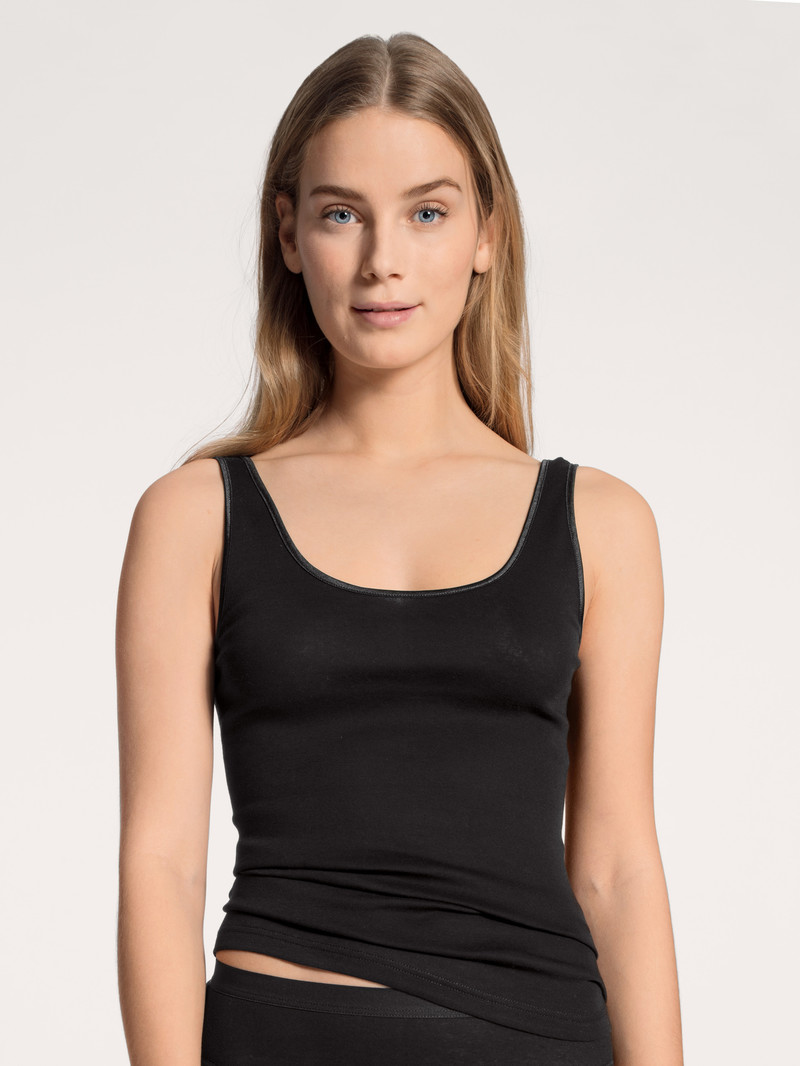 Schwarz Calida Light Tank Top Women Underwear | IBOTG-2470