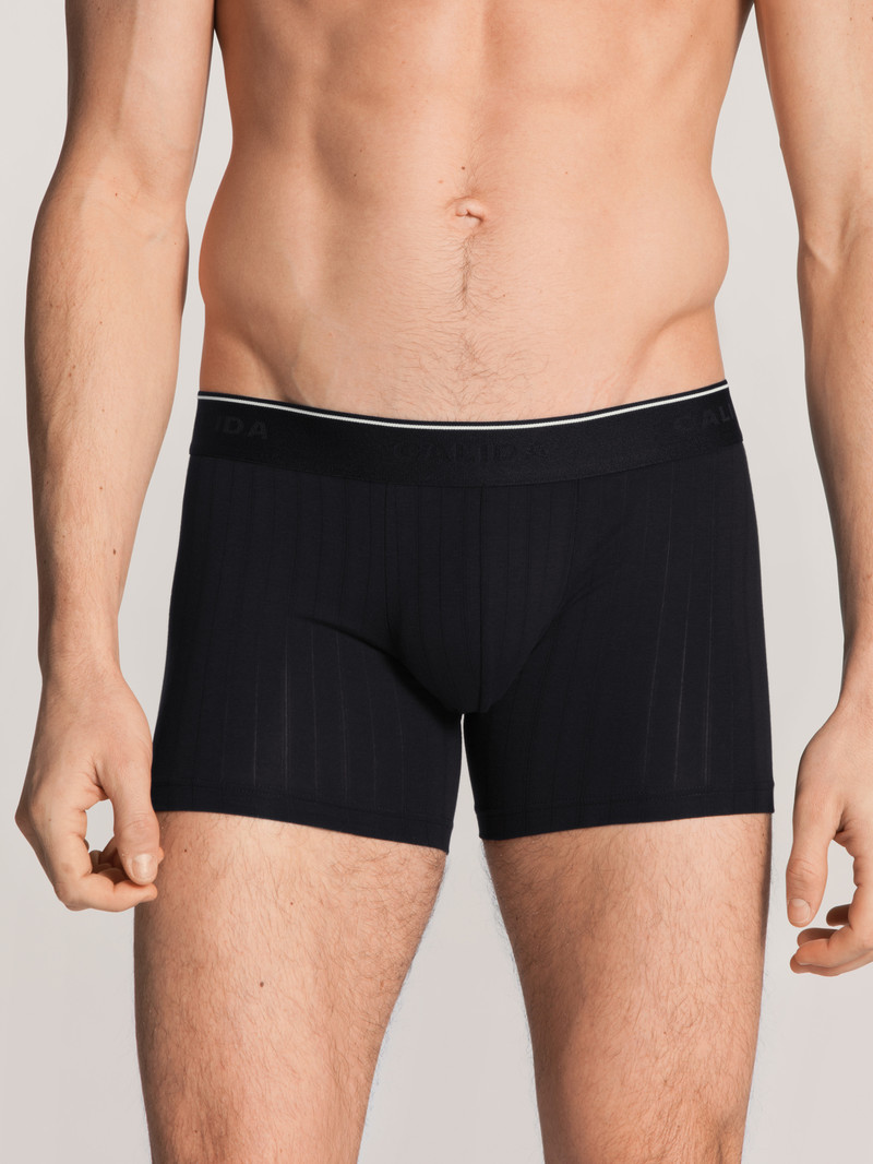 Schwarz Calida Pure & Style Boxer Brief Men Underwear | OLVEC-4163