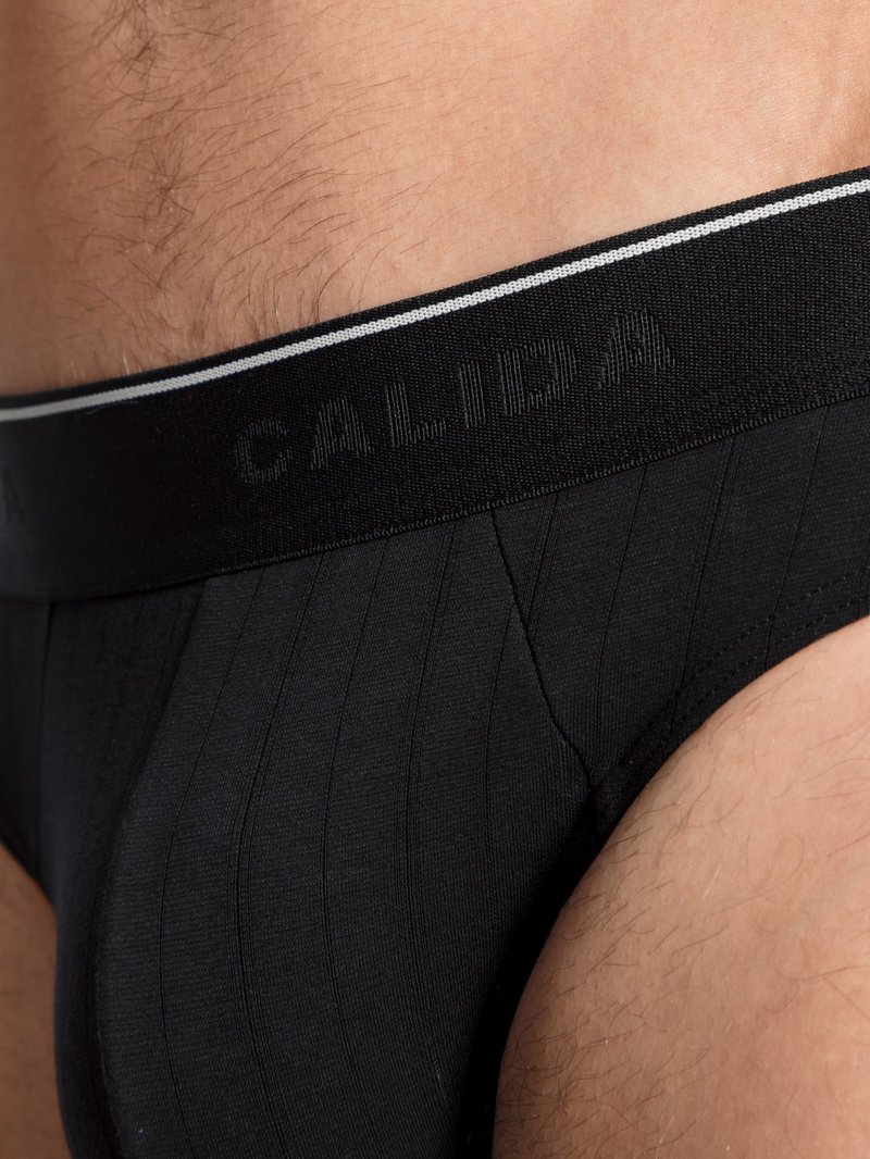 Schwarz Calida Pure & Style Brief, Value Pack Men Underwear | EYOVT-6259