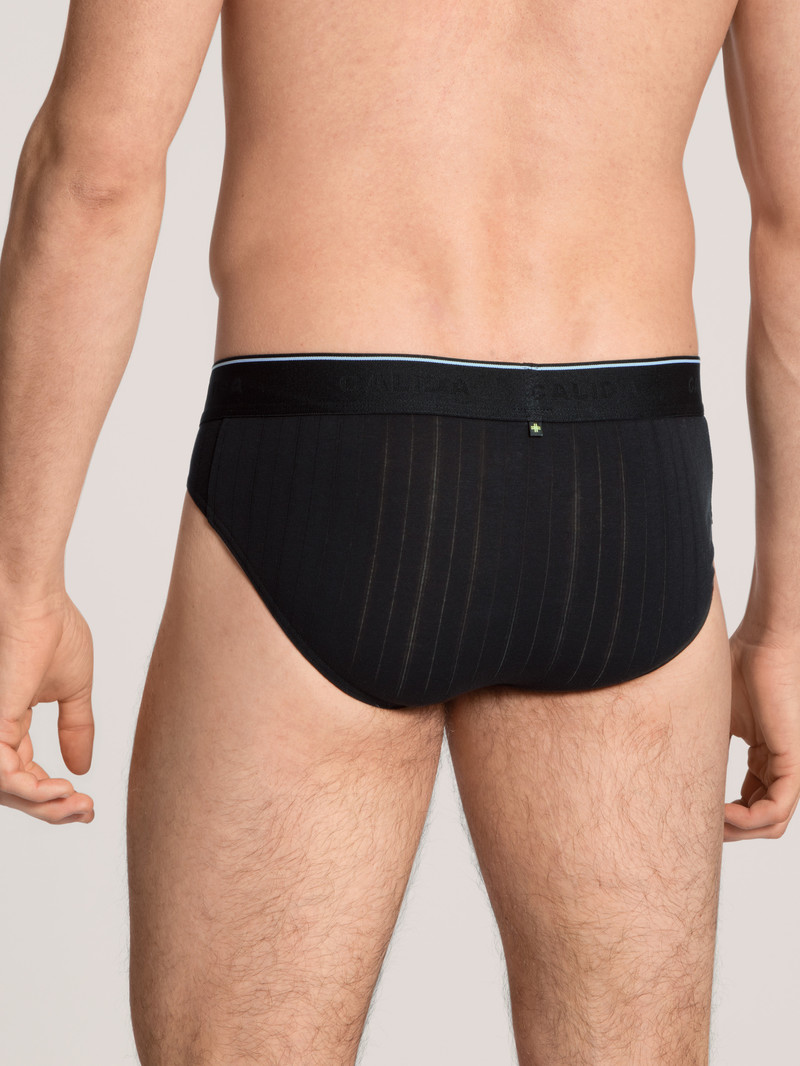 Schwarz Calida Pure & Style Mini Brief Men Underwear | PALUT-4153