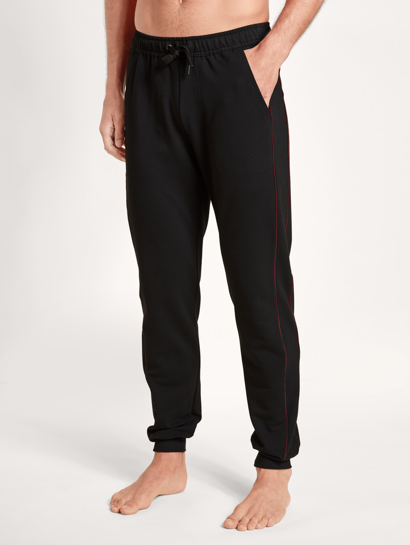 Schwarz Calida Remix Basic Lounge Sweatpants Men Loungewear | UOFLZ-9317