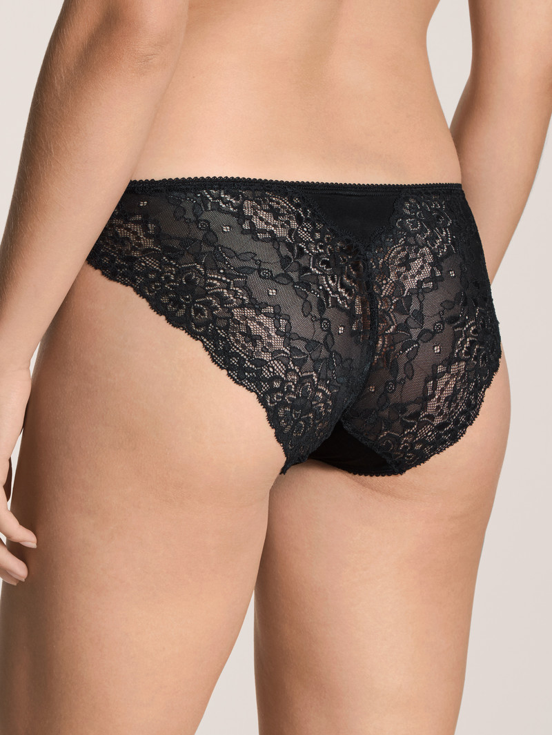 Schwarz Calida Sensual Secrets Brief Women Underwear | BVRXK-7106